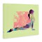 Stupell Industries Yoga Pose on Yellow Canvas Wall Art Design by Tim Parker